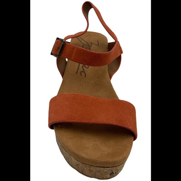 Zodiac Adjustable Strap Wedge Sandal Piper Chili - Medium - Picture 3 of 5
